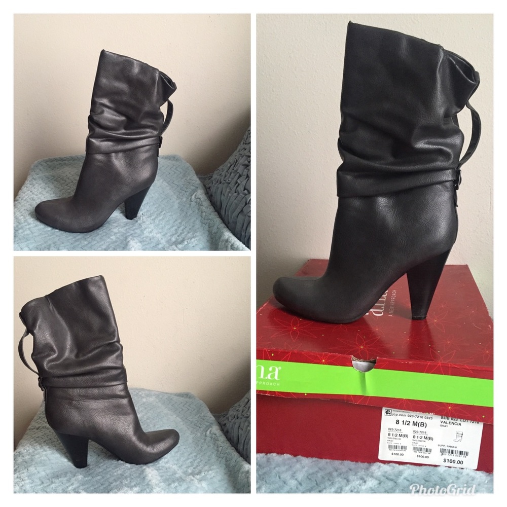 Gray boot size 8.5